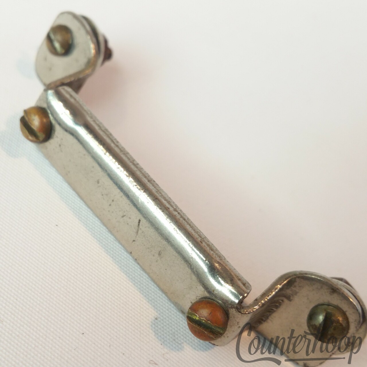 Gretsch Nickel Snare Drum Butt Plate 2 3/8" Broadkaster Brooklyn Vintage 50s USA — main photograph