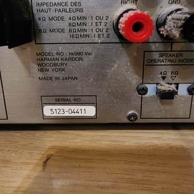 Harman Kardon HK990 VXi Receiver – High Current Stereo Amp / Tested & Working / Japan image 10