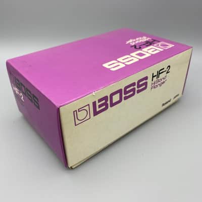 Boss HF-2 Hi Band Flanger (Made in Japan, Vintage Original box, Manual, Green Label) 1985 - 1989 - Pink image 10