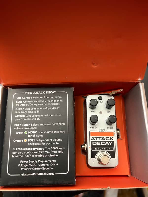 Electro-Harmonix Pico Attack Decay Tape Reverse Simulator 2023 - Present - Silver image 1