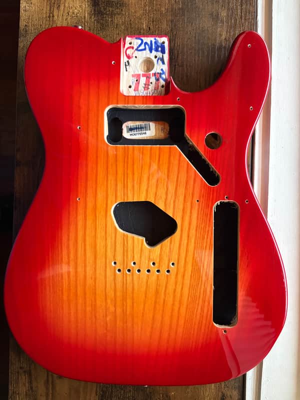 Fender Player II Telecaster Tele Body Chambered Ash Aged Cherry Burst image 1