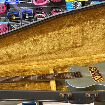 1953 Kay K-125 Stratotone "Peanut" Gloss Refinished Teal Green Electric Guitar with Vox Hardshell Case image 14