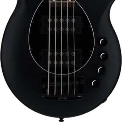 Sterling Bongo5 5-String Bass Guitar, Rosewood Fingerboard, Stealth Black image 1
