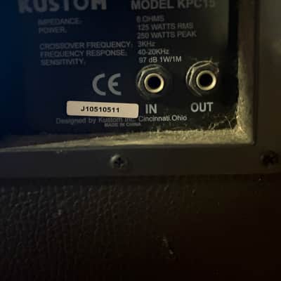 Kustom KPC15 Passive 15" PA Speaker Cabinet image 3