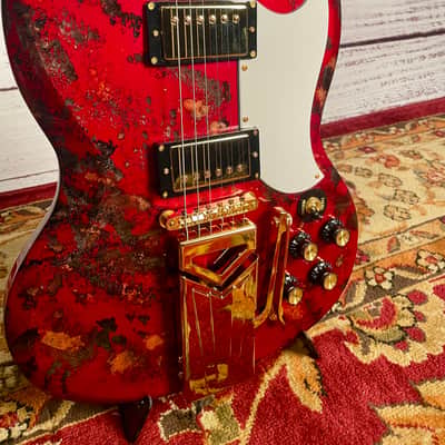 2026 Bell & Hern SG Custom "Red Hot Lover" Seymour's Kluson's w/HSC Mahogany body and neck Rosewood fretboard Angus, Derek, Carlos image 7