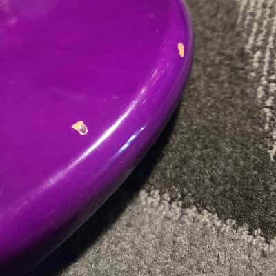 **UPGRADED** Squier Stratocaster 2000s w/ Hoxey Aluminum neck - Purple image 11
