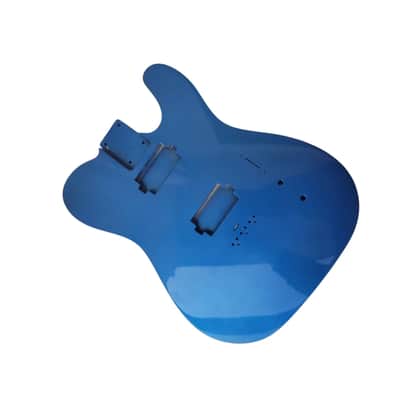 Blue Metallic HH Alder Wood Telecaster Tele Style Guitar Body DIY Project image 2