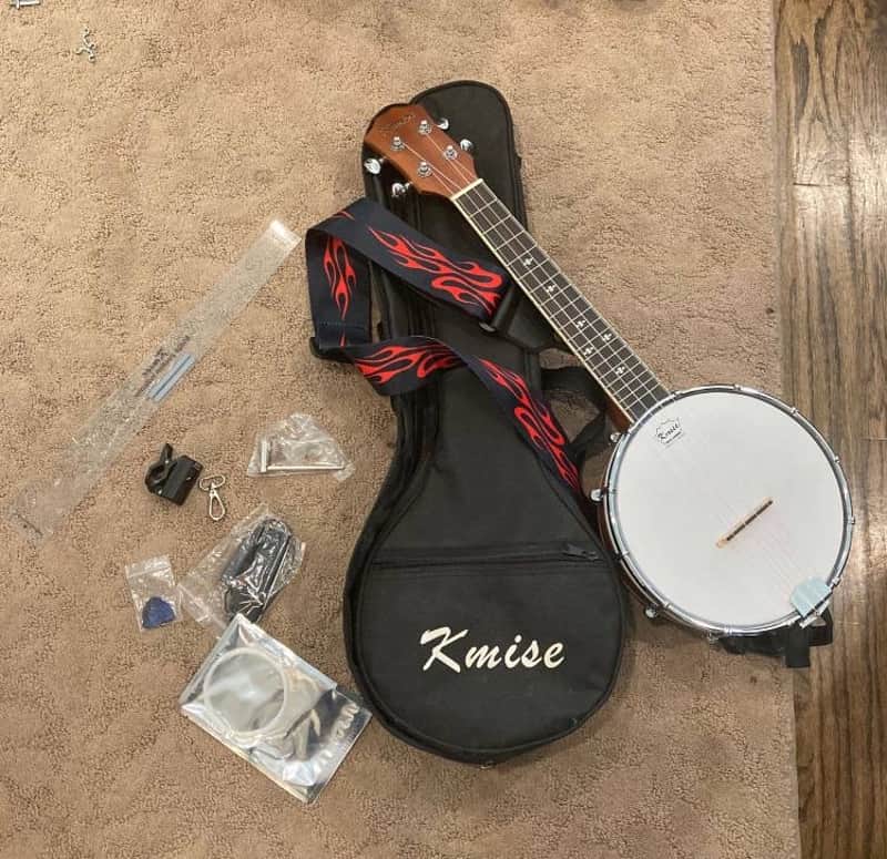 Kmise Banjo Ukulele Natural image 1