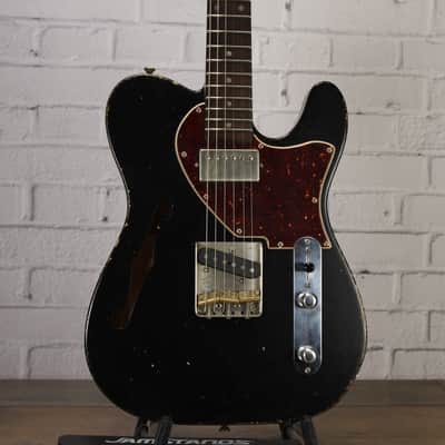Rust (30th Street Guitars NYC) Thinline T-Style Electric Guitar 2020 Black Relic w/Case image 1
