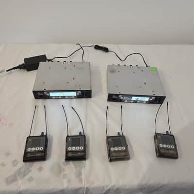 2x Lectrosonics M2T IEM Digital Half-Rack Transmitter with Dante & Duet IEM Kit with 4x M2R Receivers image 2