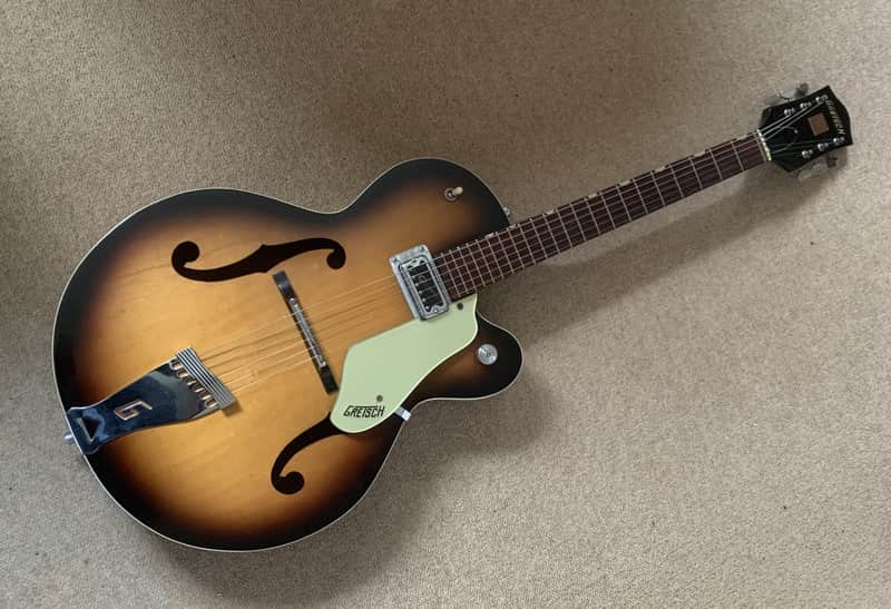 Gretsch USA 6124 Single Anniversary Original 1967 Sunburst Electric Hollow Body image 1