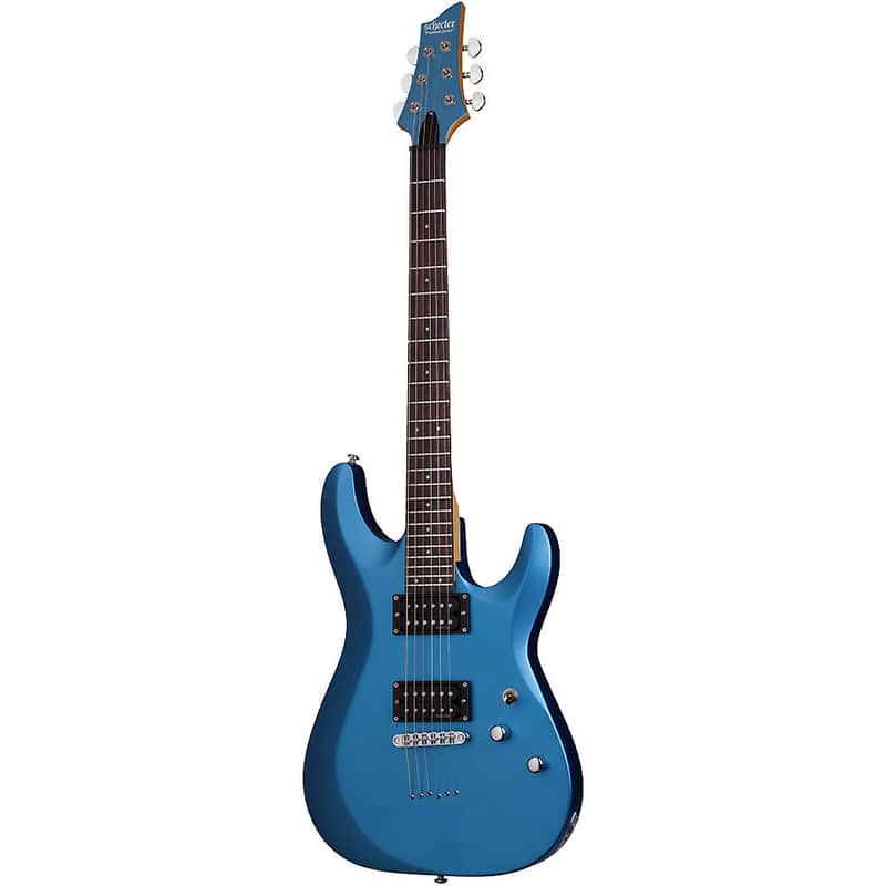 Schecter C-6 Deluxe Satin Metallic Light Blue SMLB Electric Guitar B-Stock C6 C 6 image 1