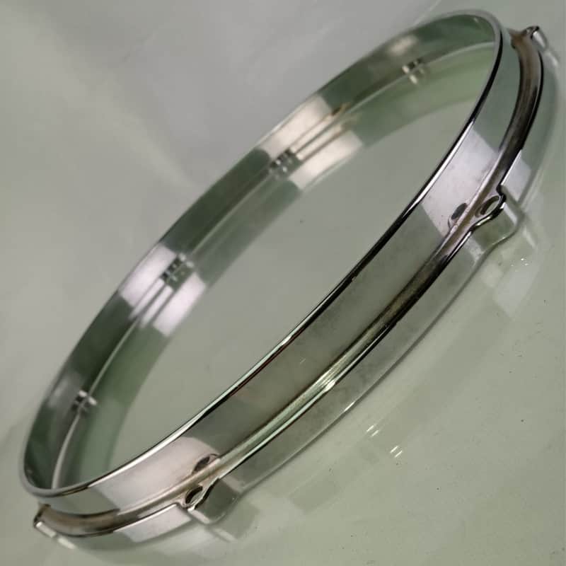 *Carlton 14" Snare Drum Resonant Side 8-Lug Die-Cast Rim/Hoop Chrome Vintage 60s image 1