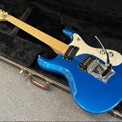 Mosrite The Nokie 1992 - Blue sparkle image 2