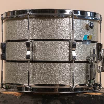1972 Ludwig 10x14 Silver and Black Parade Master Snare Drum image 8