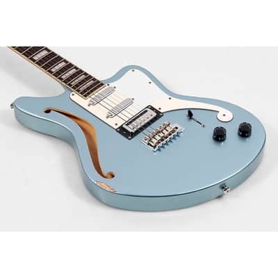 D'Angelico Premier Series Bedford SH Limited-Edition Electric Guitar With Tremolo - Ice Blue Metallic image 3