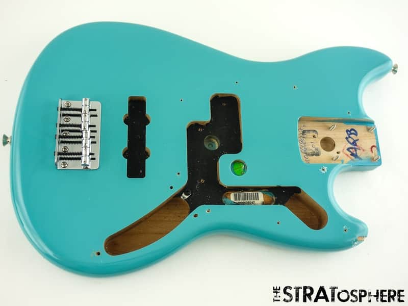 Fender Player II Mustang Bass PJ BODY + HARDWARE PJ Offset Aquatone Blue $50 OFF image 1