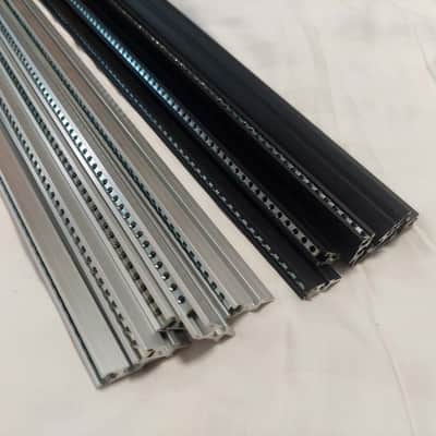 2 x 104hp Eurorack Rails with Threaded Strips (Pair of rails) image 8