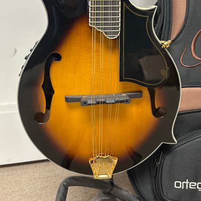Ortega RMFE90TS F-Style Mandolin with Electronics - Tobacco Sunburst image 2