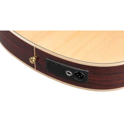 Ibanez GA Series GA34STCE Thinline Solid Top Classical Acoustic-Electric Guitar Natural image 15