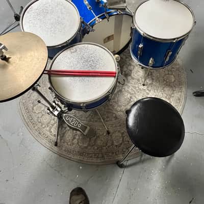 Ludwig Club Date Mid-60s - Blue Sparlke, Nickel plate hardware image 16