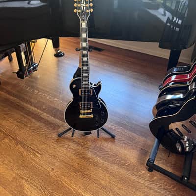 Epiphone Les Paul Custom w/ hard shell case - Ebony image 9