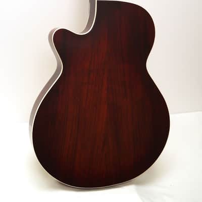 Takamine EG568C FXC Thinline Cutaway Acoustic-Electric Guitar w/ Deluxe Gig Bag - Natural image 7