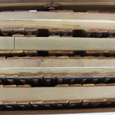 8421 - Decorated Buttercream Galanti Aristocrat NY Piano Accordion LMMM 41 120 - FIXER UPPER FOR PARTS OR REPAIR image 8
