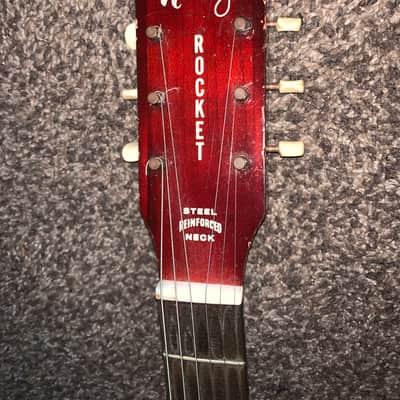 Vintage Harmony Rocket hollow body electric guitar made in usa image 2