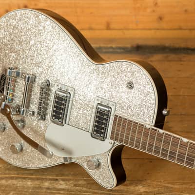 Gretsch G5230T Electromatic Sparkle Jet FT Single-Cut - Silver Sparkle image 5