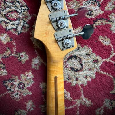 1973 Fender Precision Bass with Maple Fretboard in Natural Finish image 10