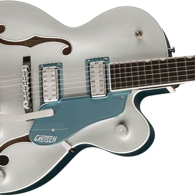 Gretsch G6118T-140 Limited Edition 140th Double Platinum Anniversary™ with String-Thru Bigsby® 2023 - Two-Tone Pure Platinum/Stone Platinum image 1