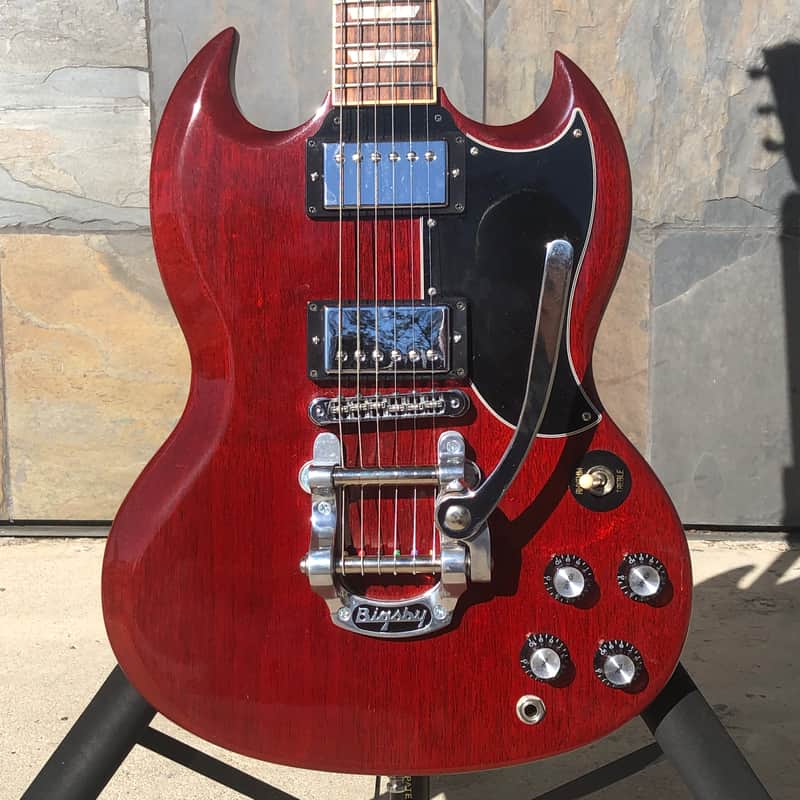 Used 2013 Gibson SG Cherry Red With B5 Bigsby image 1
