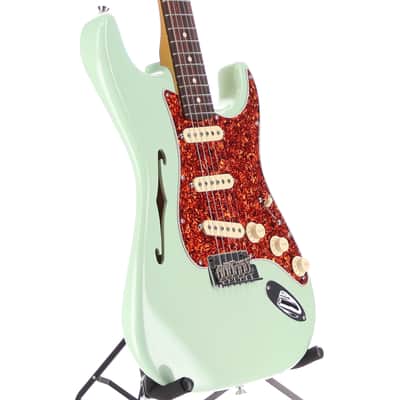 Fender American Professional II Stratocaster Thinline Rosewood Fingerboard Transparent Surf Green (AA11)(09877) (09877) image 3