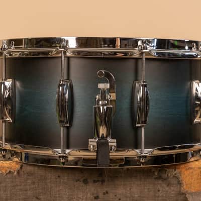 Gretsch Renown 6.5x14 Satin Antique Blue Burst Snare Drum image 4