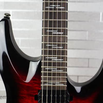 Schecter Omen Elite-6 FR - Black Cherry Burst image 3