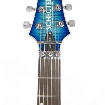 Schecter  USA Custom Sunset 24 FR Trans Sky Blue E-Gitarre image 7