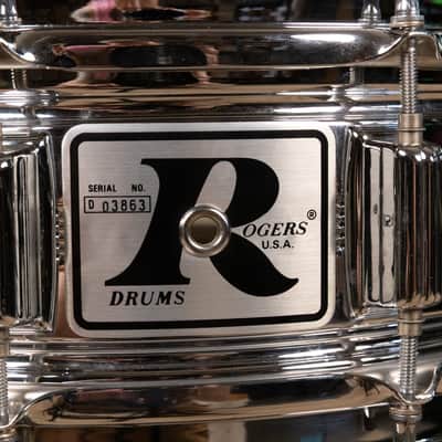 Vintage Rogers 5x14 Big R Dynasonic Snare Drum image 10