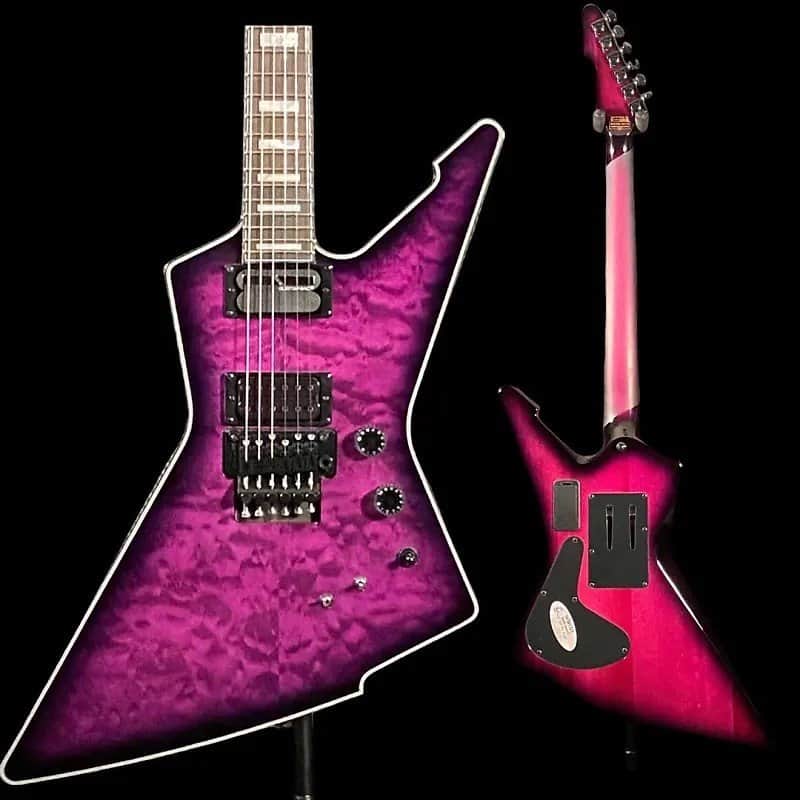 Schecter E-1 FR S Special Edition Electric Guitar - Trans Purple Burst image 1