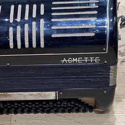 Acmette Accordion Vintage 1960s Black Acmette Accordion 41 keys 1960 - BLACK - #19619 image 11