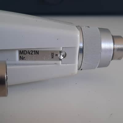 Set of 2x Sennheiser MD 421-N Cardioid Dynamic Microphones 1960s - 1980s - White image 15