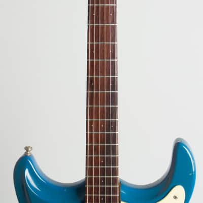 Mosrite Ventures Model Mark V Solid Body Electric Guitar (1966), ser. #B1214, black gig bag case. image 8
