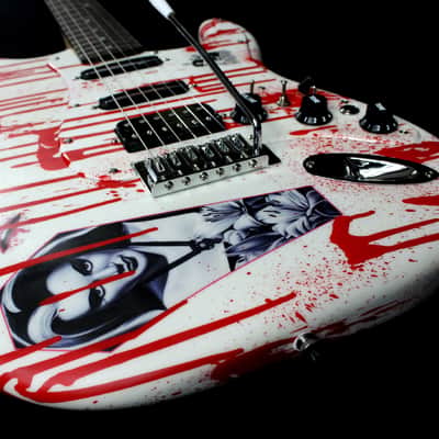 Custom Painted and Upgraded 2024 Fender Squier Strat With Matching Headstock image 19