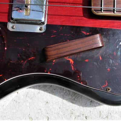 Rhythmline Bass Guitar, 1960's, Japan, Gold Foil Pickup,  Cherryburst image 6