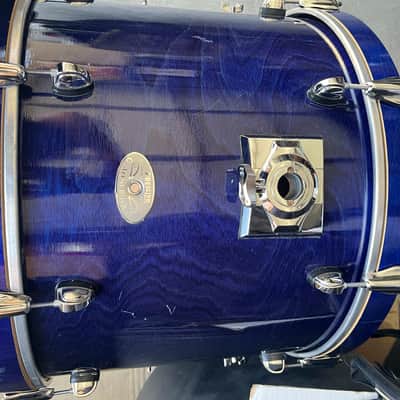 Premier Artist Birch 90s era - Blue Gloss Lacquer 22x16 Very Nice Condition! image 2