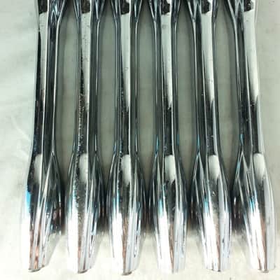 *Premier 6x Bass Drum Lugs Diamond Chrome Vintage 70s England 3-Hole 7 1/8"-Long image 1