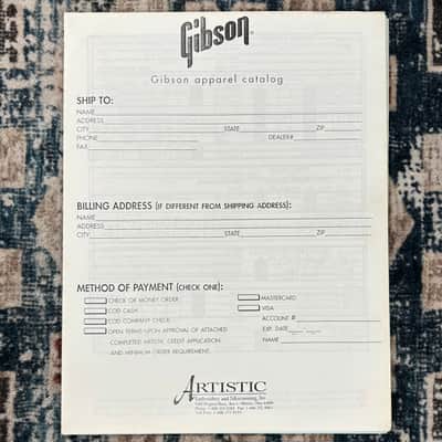 1994 Gibson Over 100 Years of An American Icon Apparel Catalogue! E12 image 3