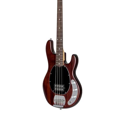 Sterling by Music Man StingRay Ray4 Bass Guitar in Walnut Satin image 5