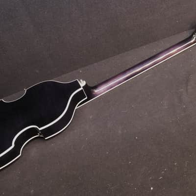 Hofner HCT-500/1L-BK Left Handed BLACK Contemporary Violin Beatle Bass with Tea Cups image 8
