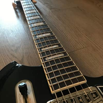 Supro 1582VJB Coronado II Vibrato Dual Pickup Americana Series Reissue Electric Guitar 2010s - Jet Black image 12